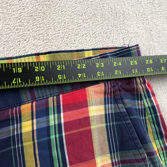 Polo Ralph Lauren Mens Prospect Shorts Size 52 Big Plaid Casual Retro - Picture 5 of 11